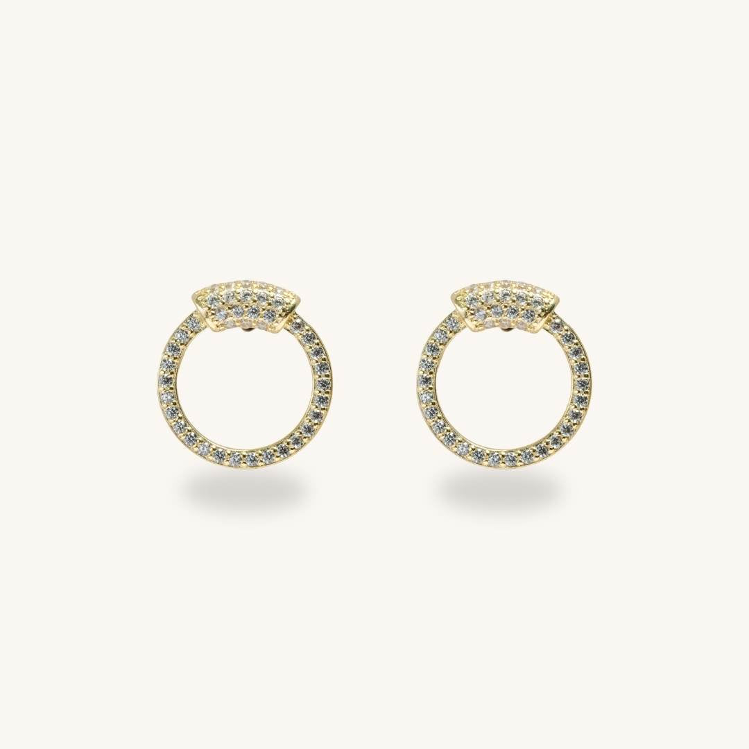 Circle Stone Stud