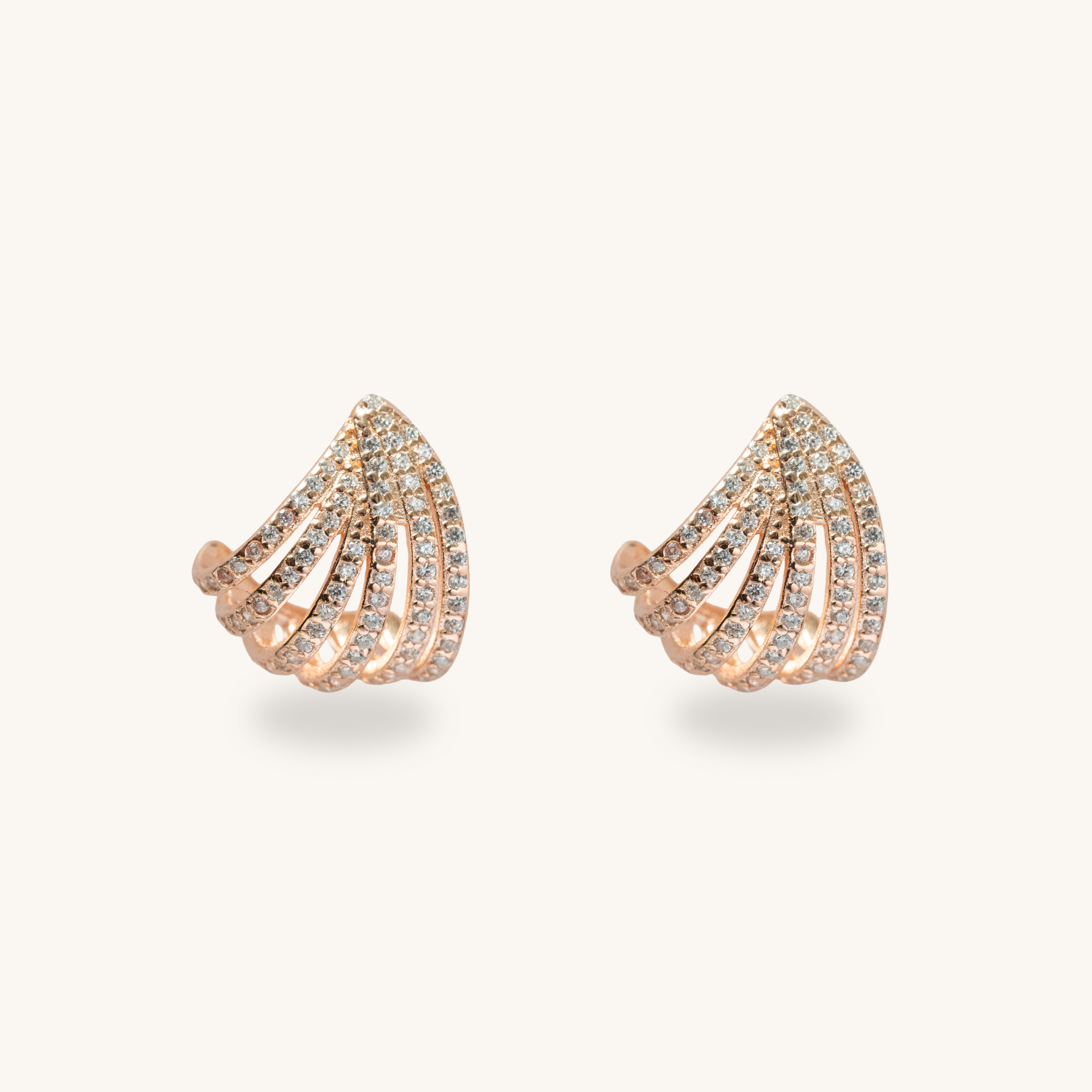 Stone Cuff Earrings