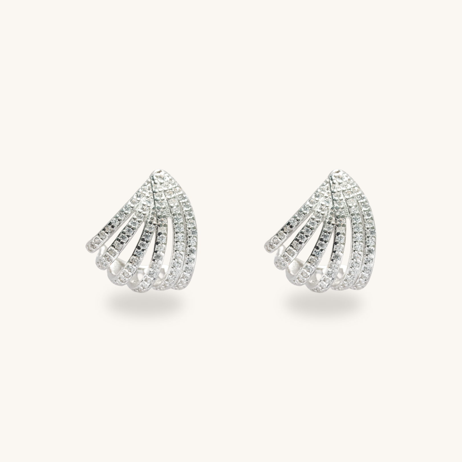 Stone Cuff Earrings