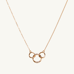 Three Interlock Loop Necklace