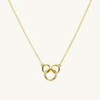 Three Interlock Loop Necklace