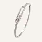 Floating Diamonds Bar Bangle