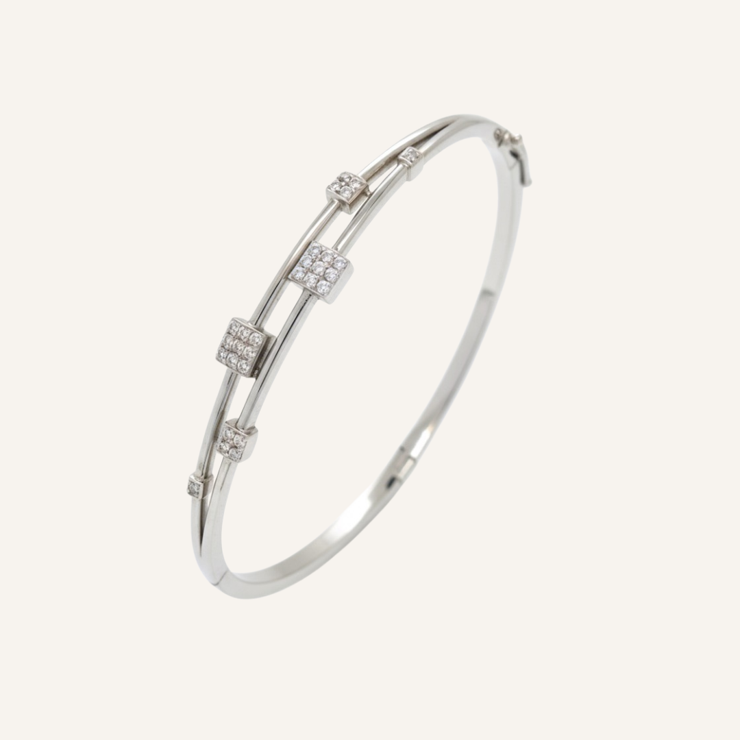 Zircon Cube Bangle