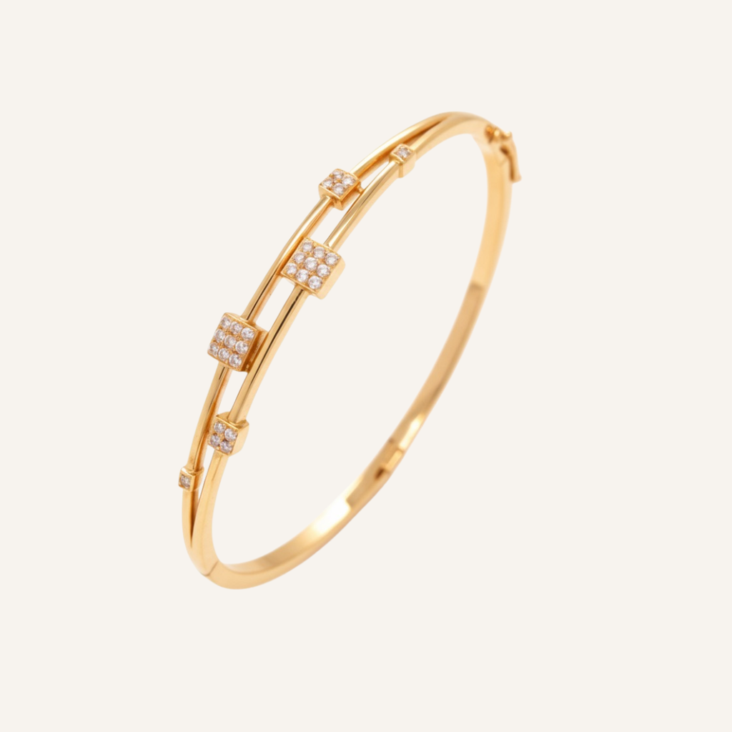 Zircon Cube Bangle