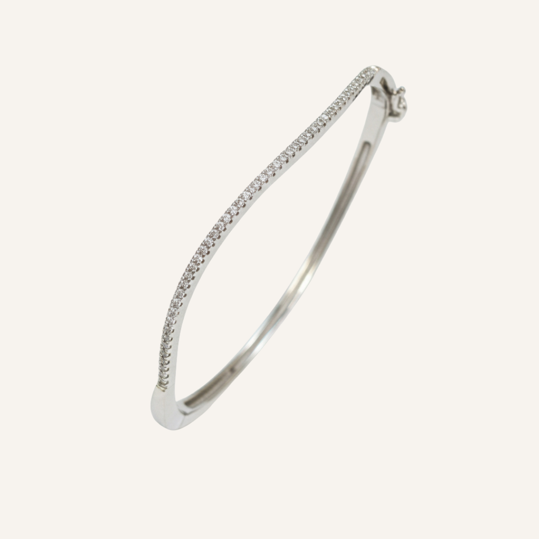 Sleek Curved Bangle