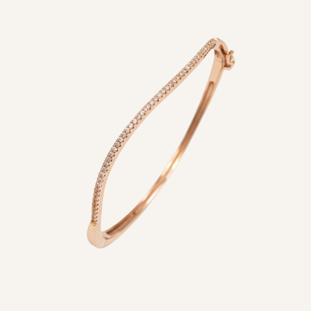 Sleek Curved Bangle