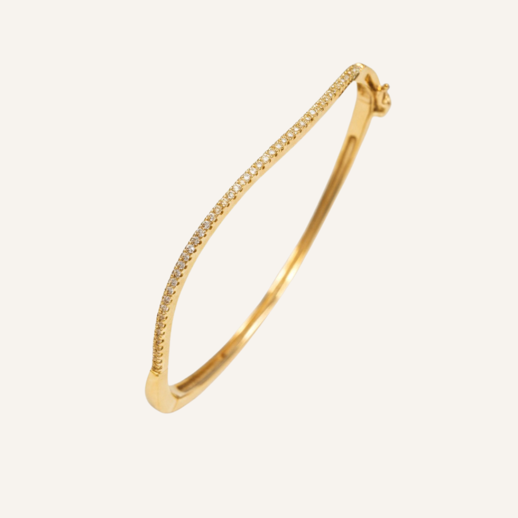 Sleek Curved Bangle