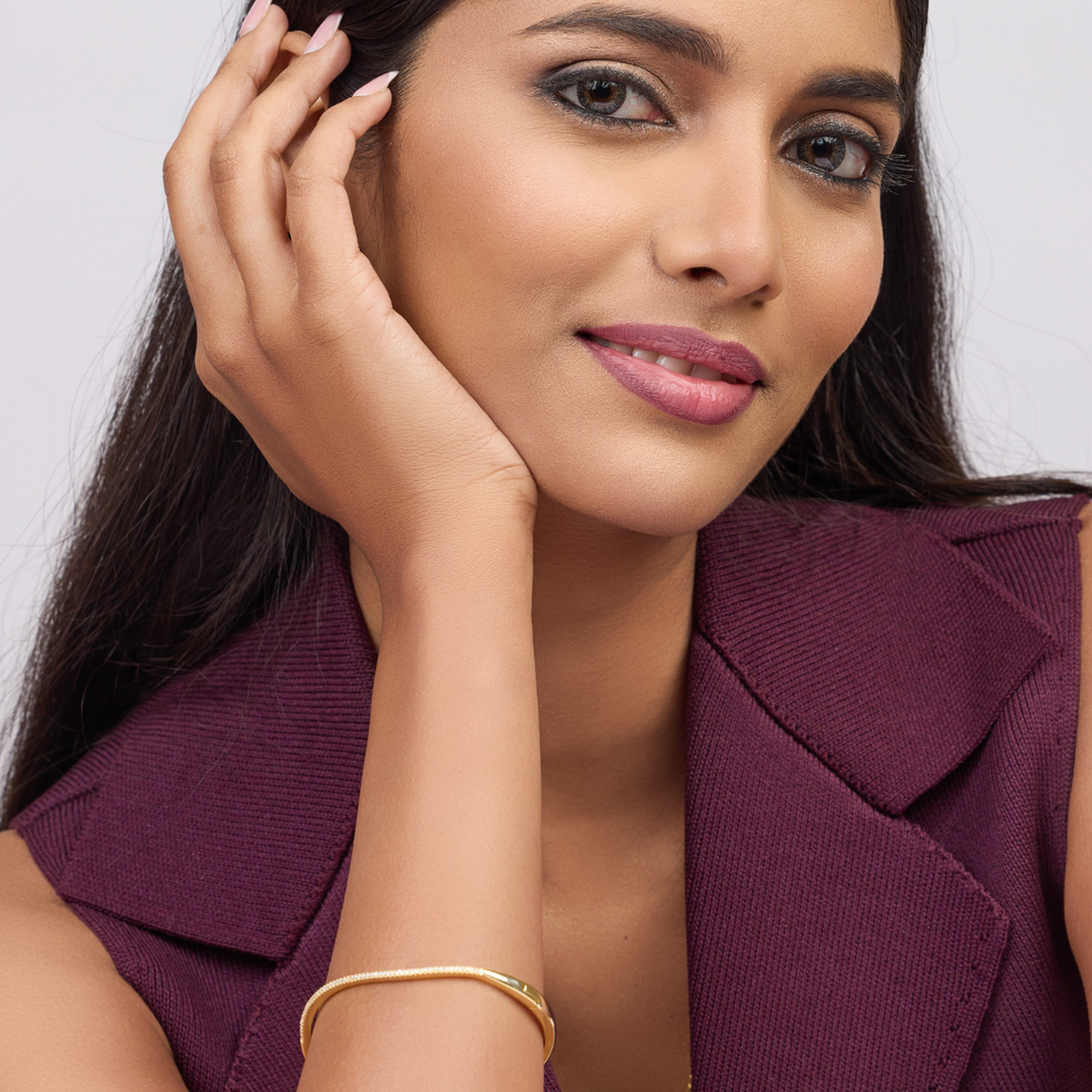 Sleek Curved Bangle