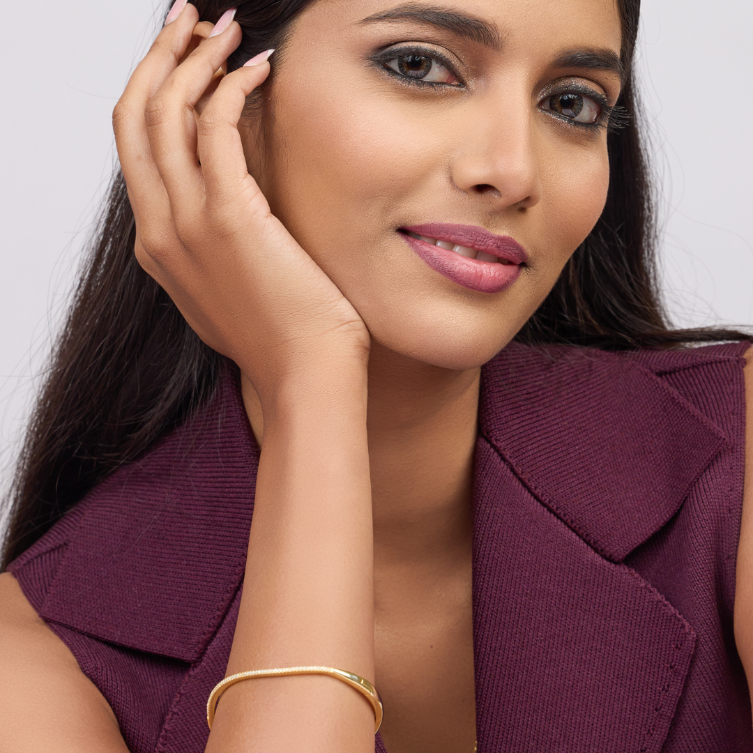 Sleek Curved Bangle