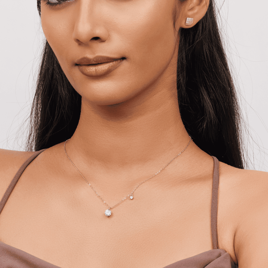 Minimal stone Necklace
