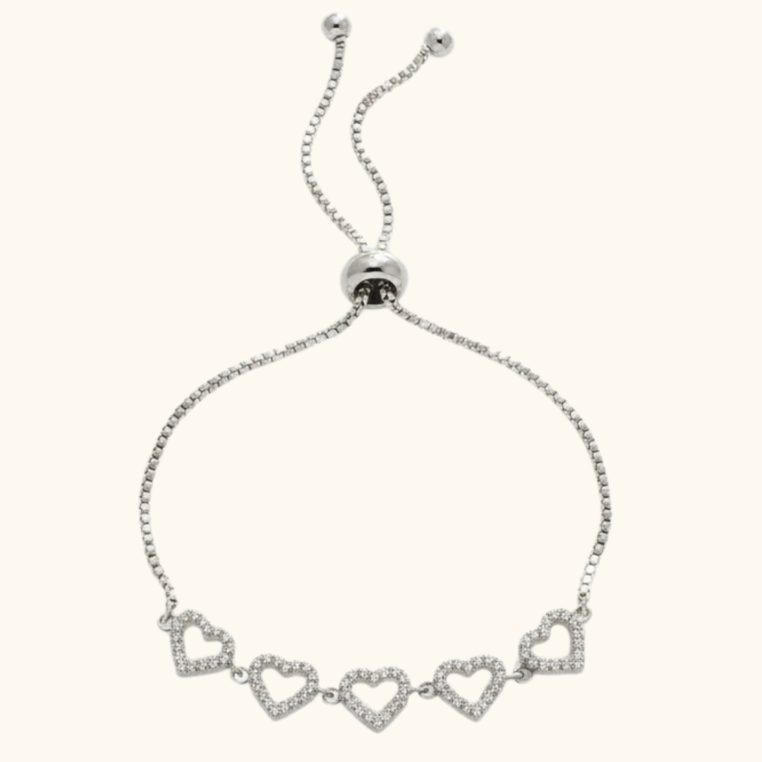Adjustable Heart Bracelet