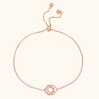 Adjustable Flower Link Bracelet