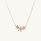 Blooming Flower Trio Necklace