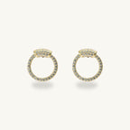 Circle Stone Stud