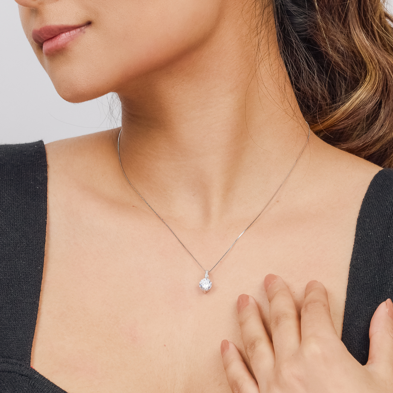 Classic Solitaire Necklace