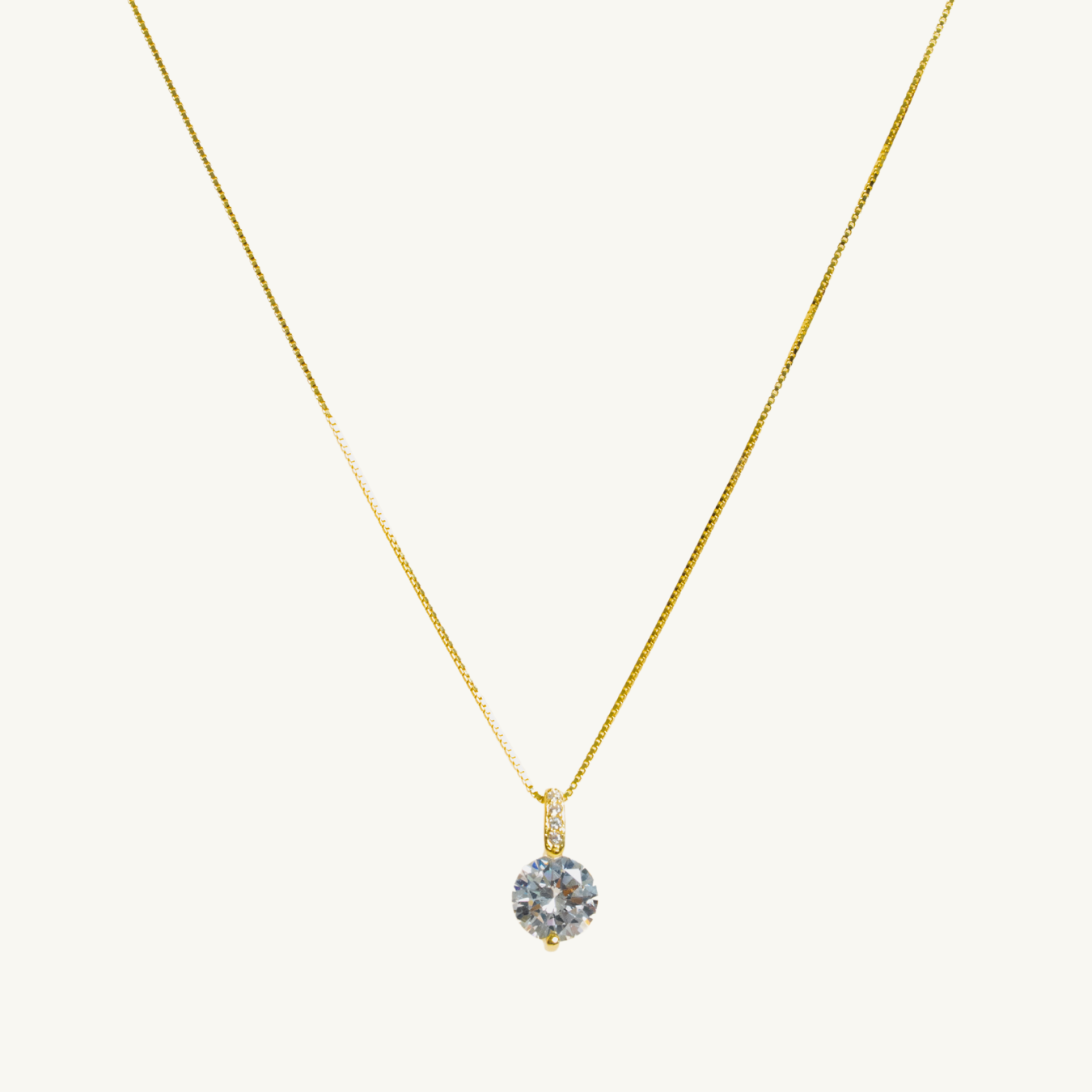 Classic Solitaire Necklace