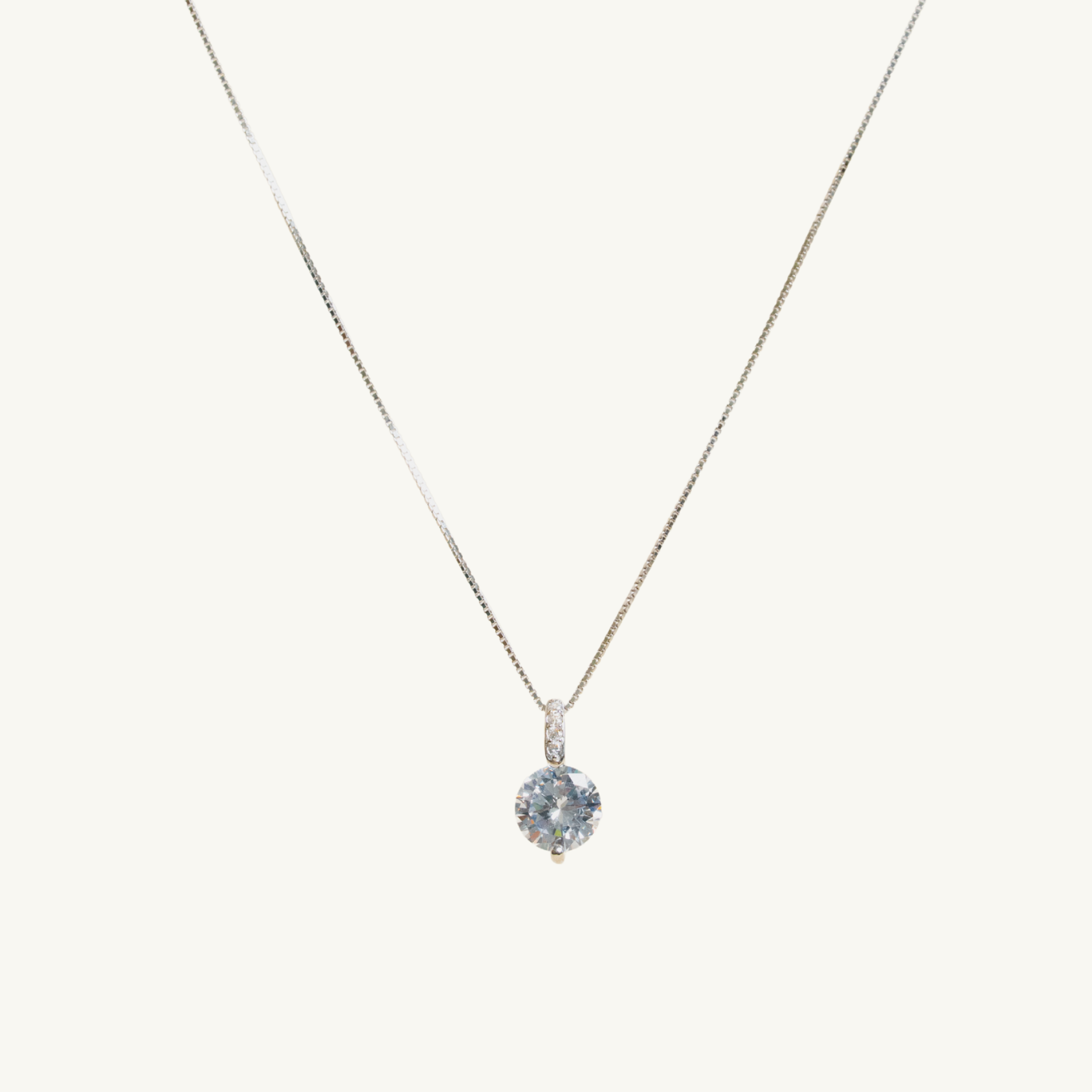 Classic Solitaire Necklace
