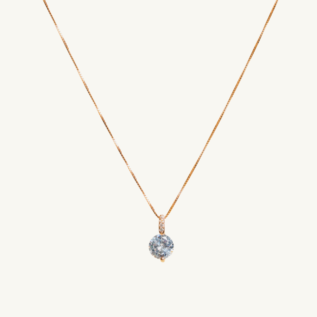 Classic Solitaire Necklace