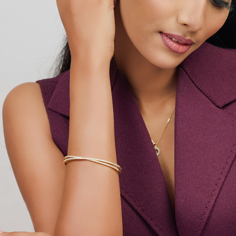 Crossover Cuff Bracelet