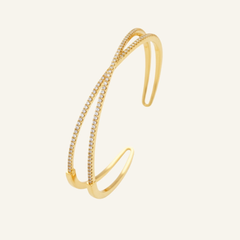 Crossover Cuff Bracelet