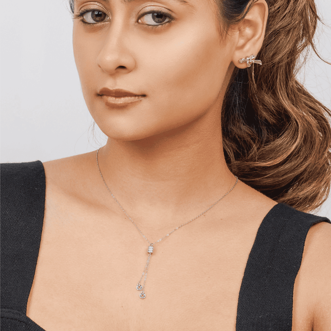 Cylindrical Drop Necklace