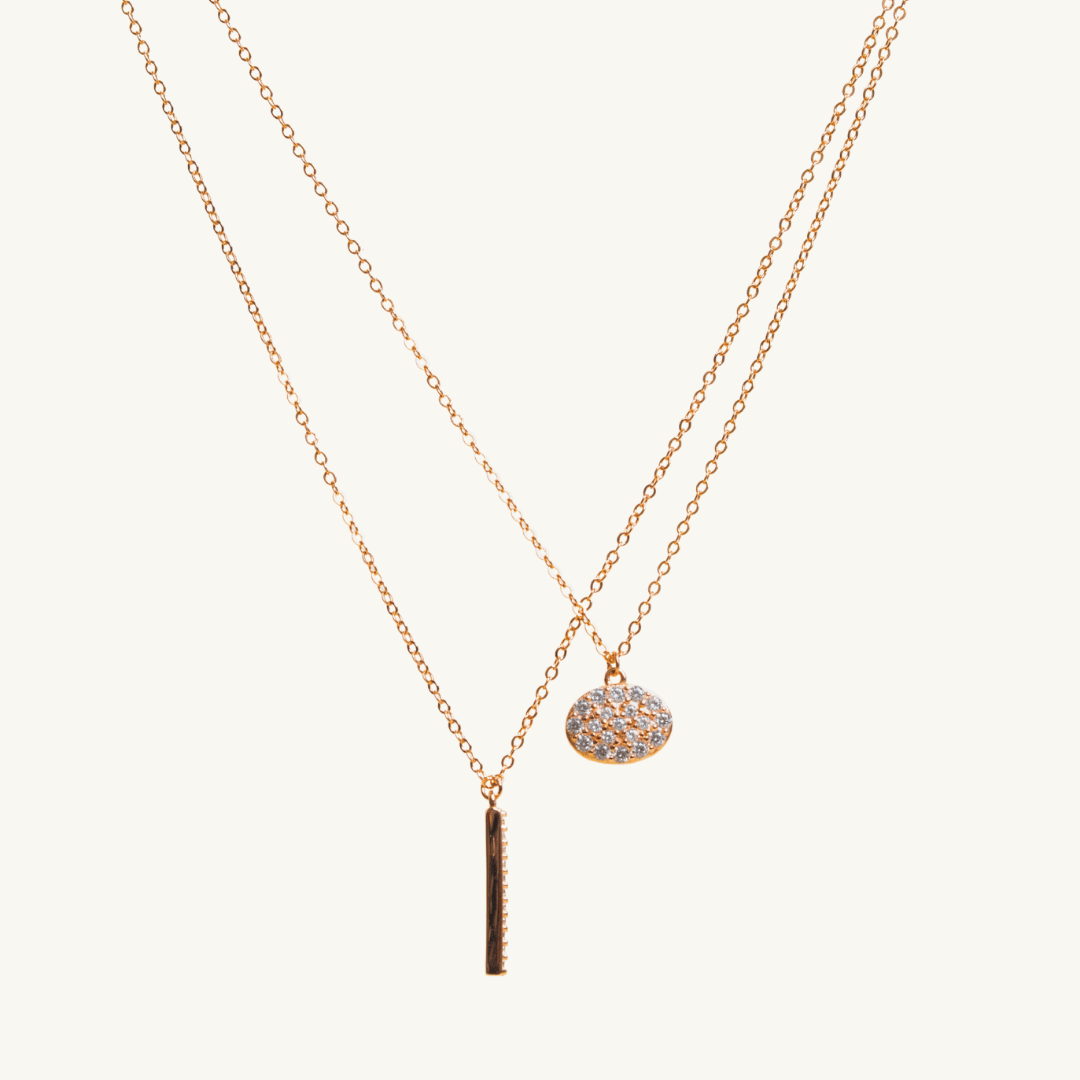 Double Layer minimal  Necklace