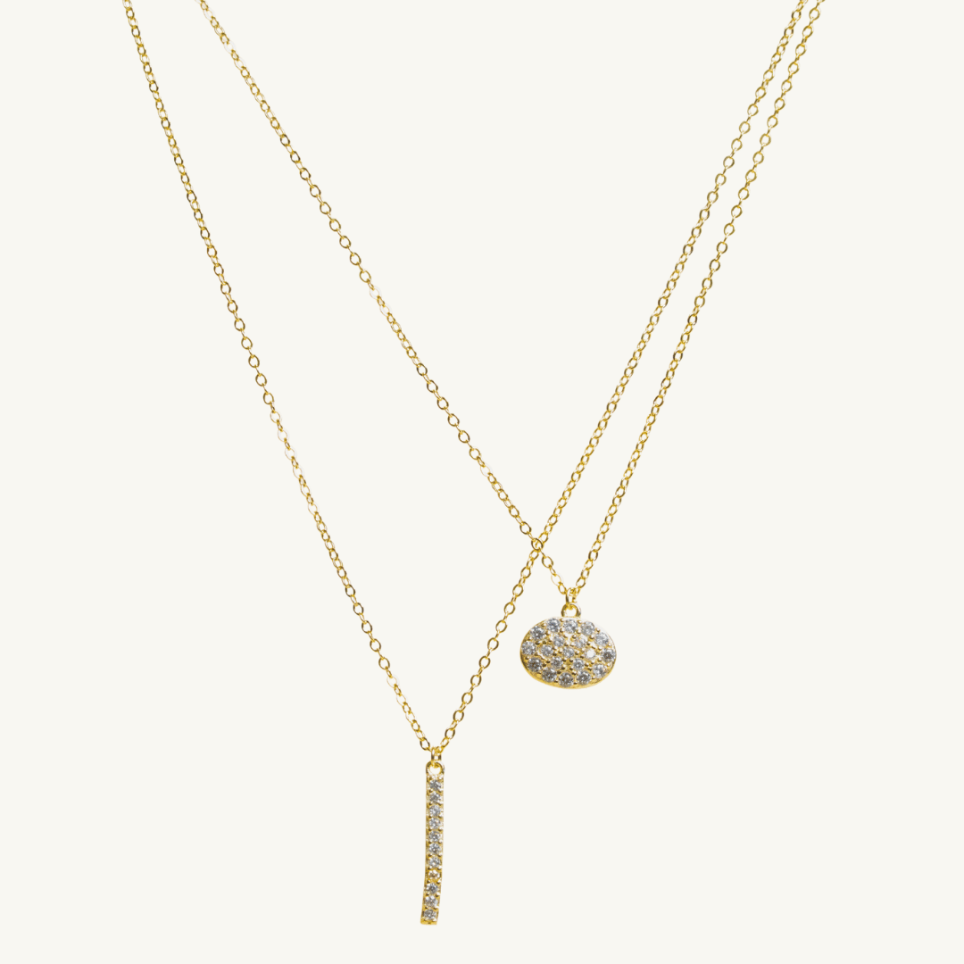 Double Layer minimal  Necklace
