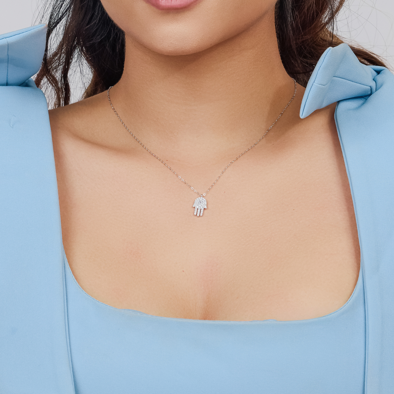 Hamsa Charm Necklace