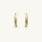 Long Stone Stud Earring