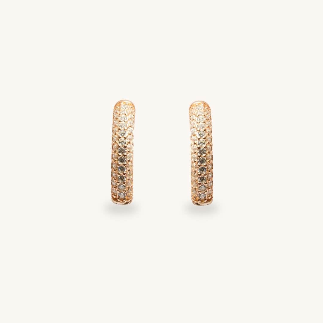 Long Stone Stud Earring
