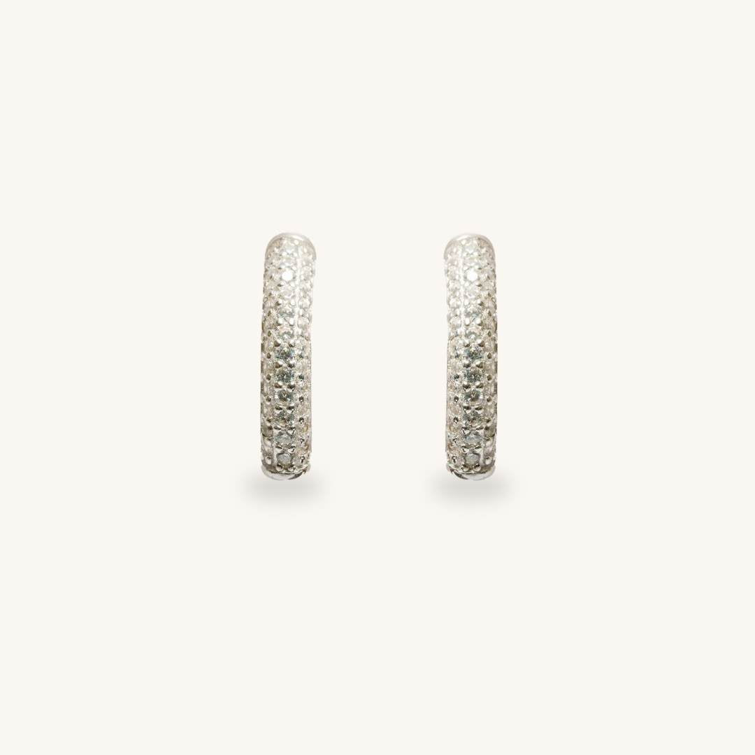 Long Stone Stud Earring