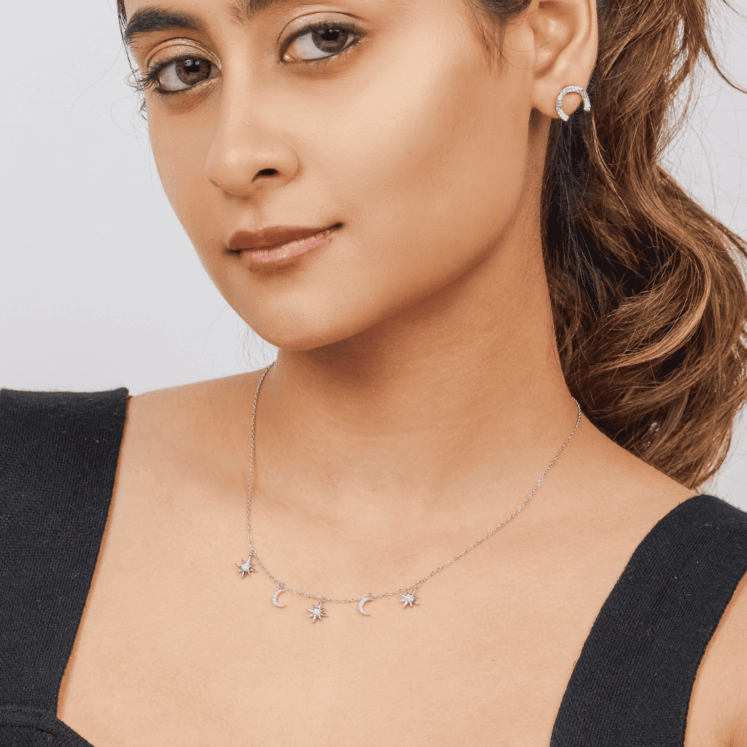 Moon & Stars Constellation Necklace