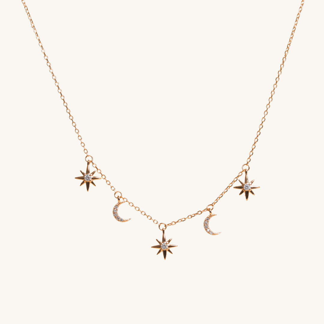 Moon & Stars Constellation Necklace