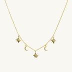 Moon & Stars Constellation Necklace