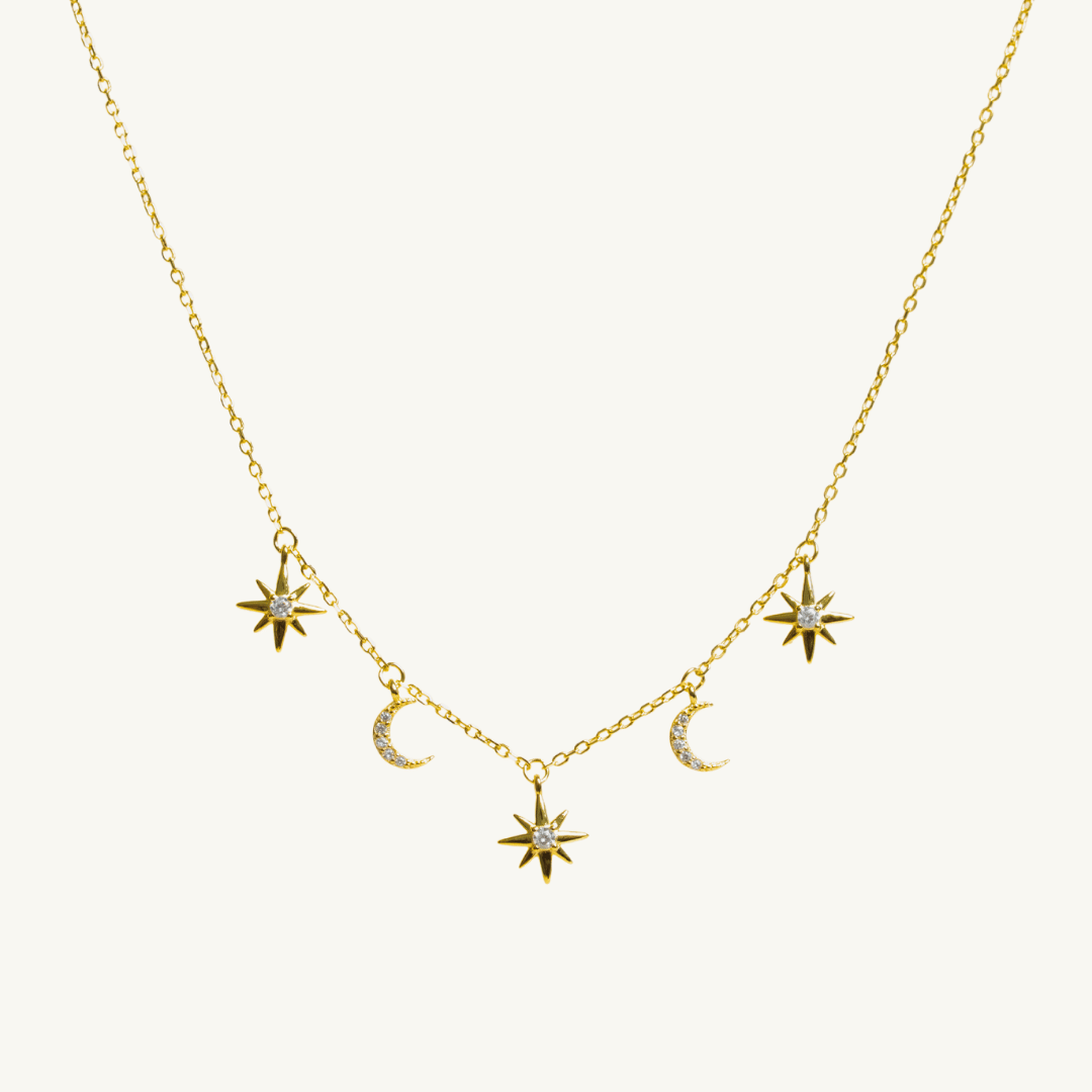 Moon & Stars Constellation Necklace