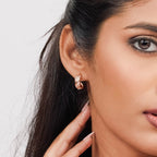 Pearl & Metal Hoop Earring