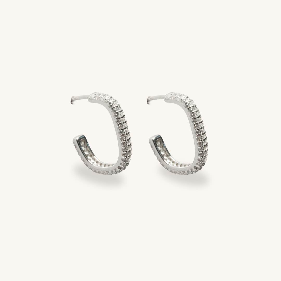 Rectangle Hoop Earring