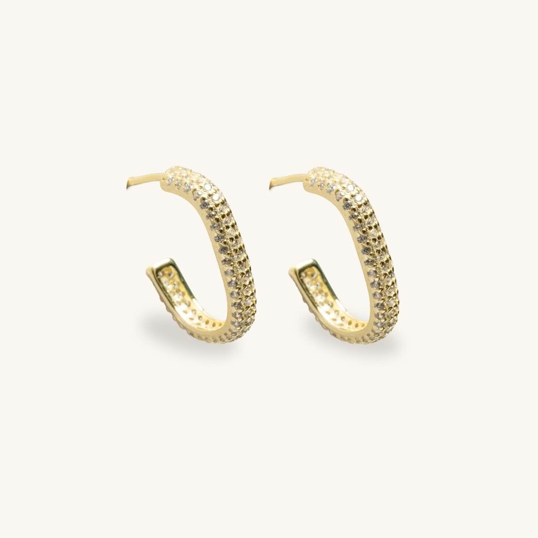 Rectangle Hoop Earring