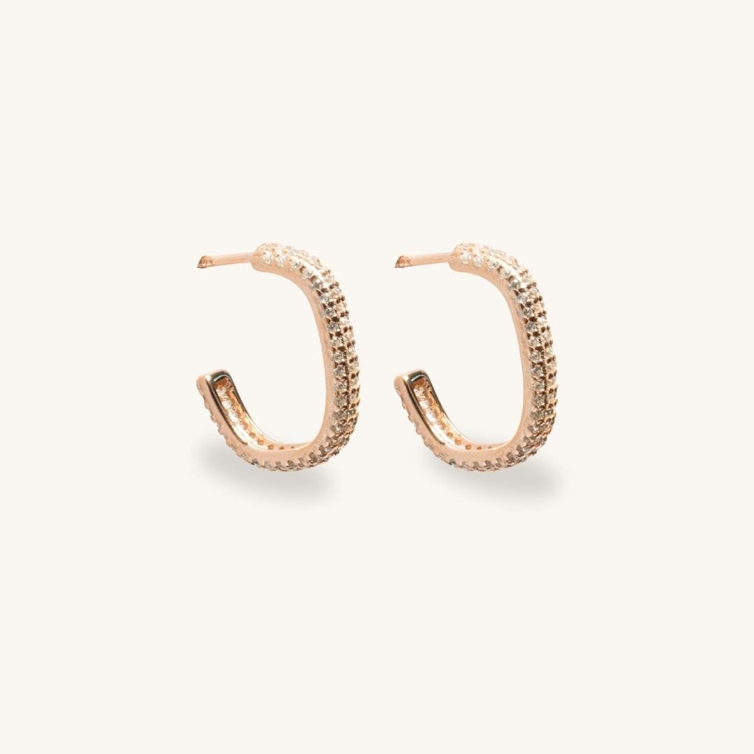 Rectangle Hoop Earring