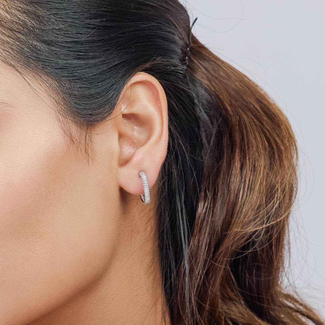 Rectangle Hoop Earring