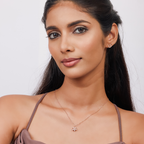 Rotatable Flower Pendant Necklace