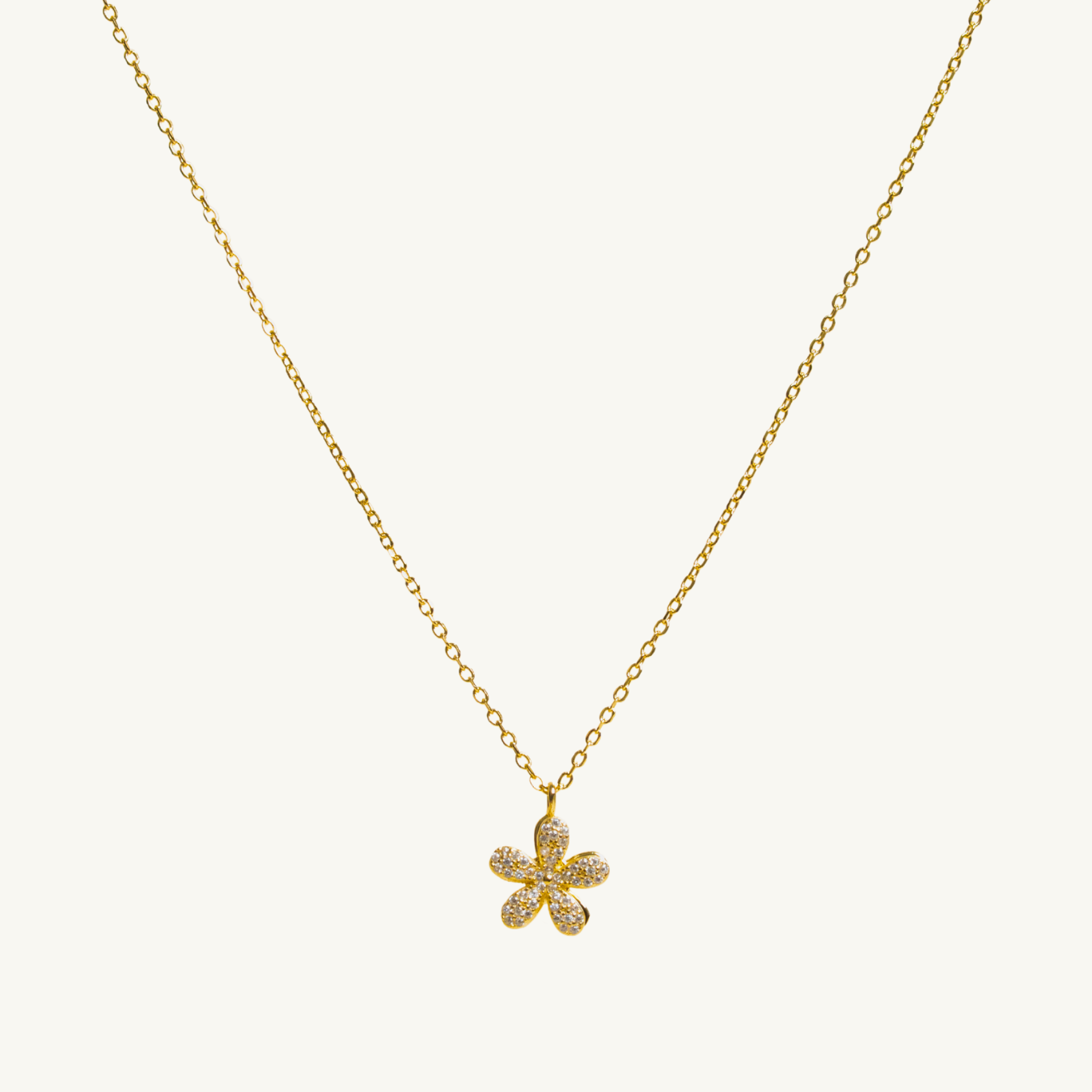 Rotatable Flower Pendant Necklace