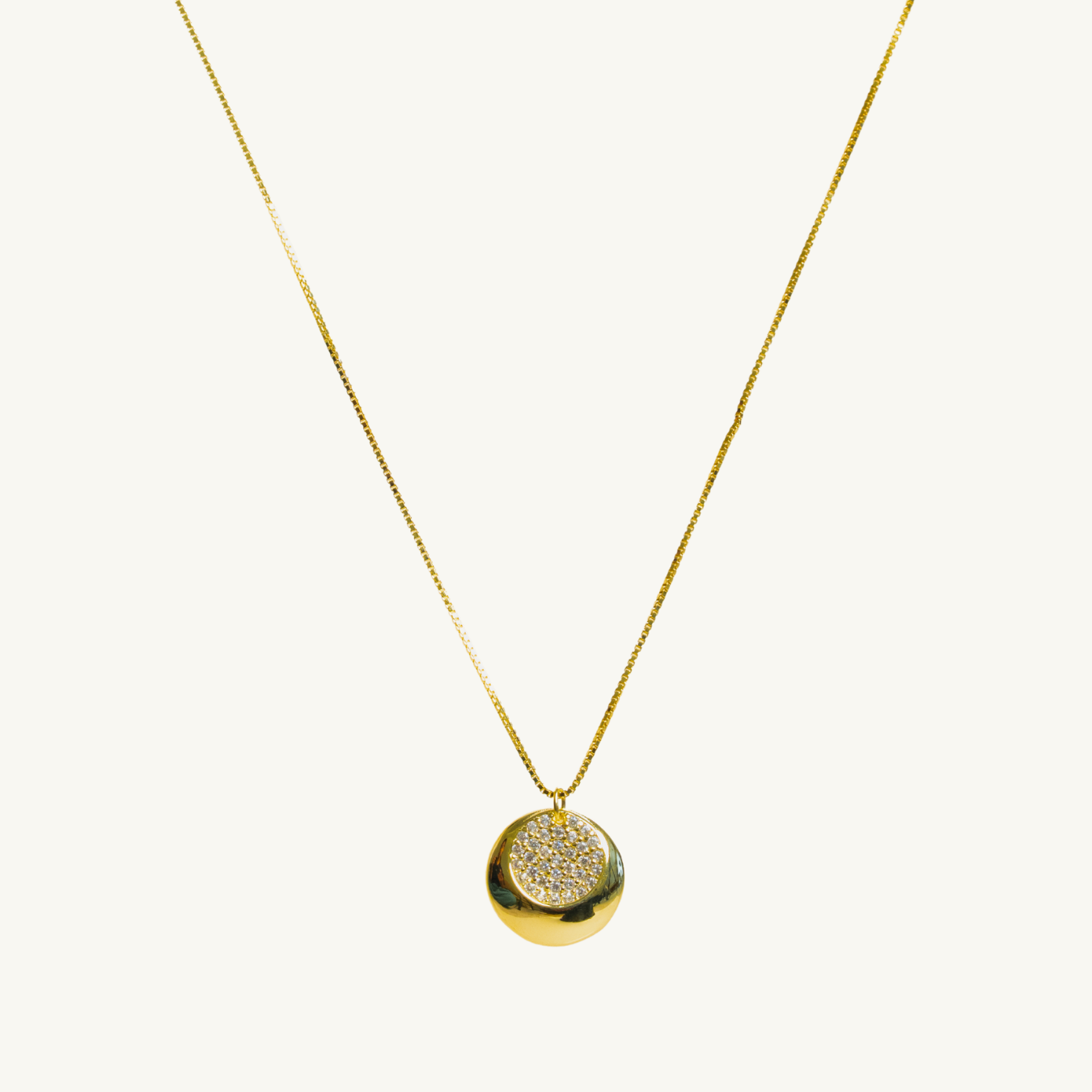 Shiny Circle Necklace