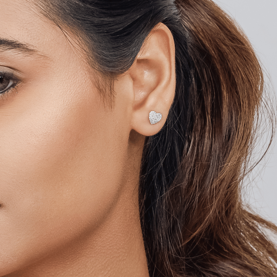 Sparkle Heart Earring
