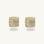 Square Stone Stud Earring