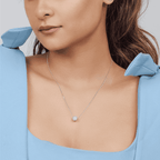 Stone Bead Ball Necklace