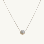 Stone Bead Ball Necklace