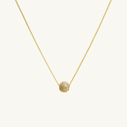 Stone Bead Ball Necklace
