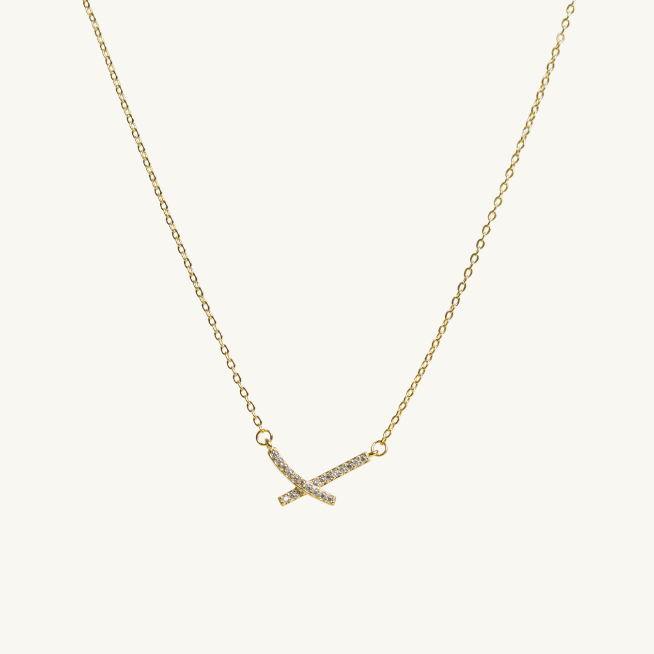 Stone Cross Necklace