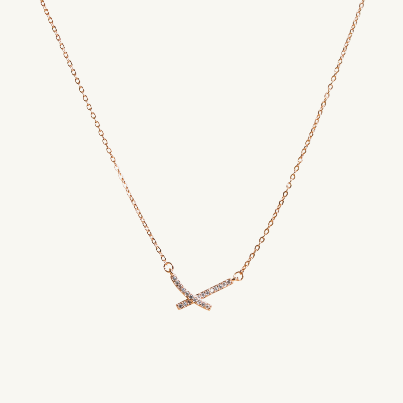Stone Cross Necklace